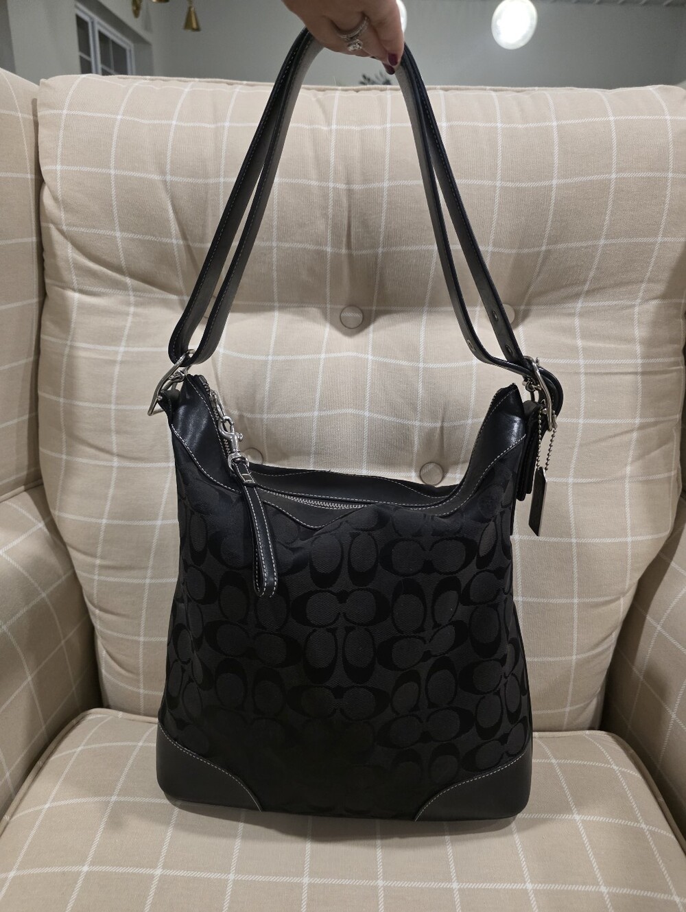 Coach Y2K Vintage Chelsea Signature Hobo Bag-Plain Dust Bag